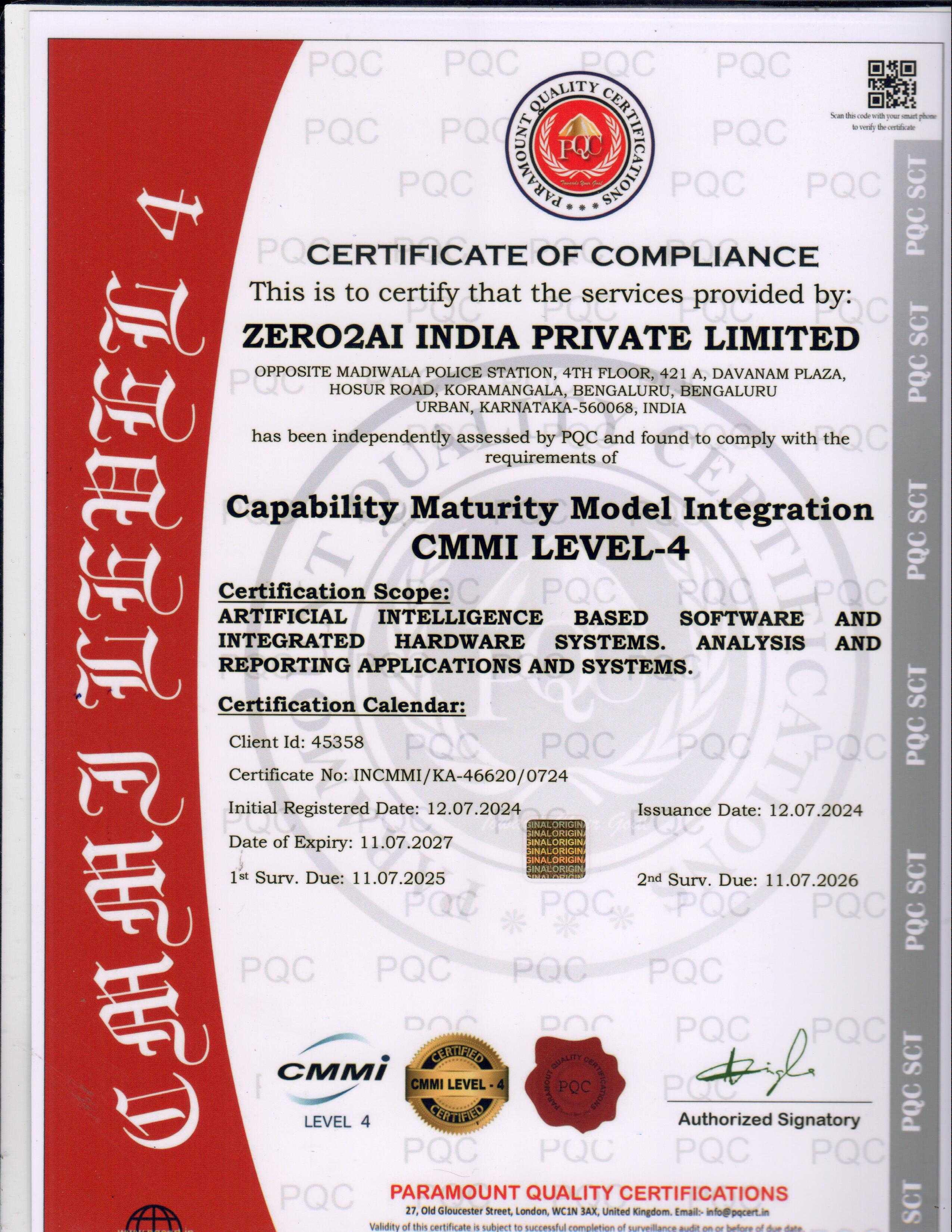 Certificate 4